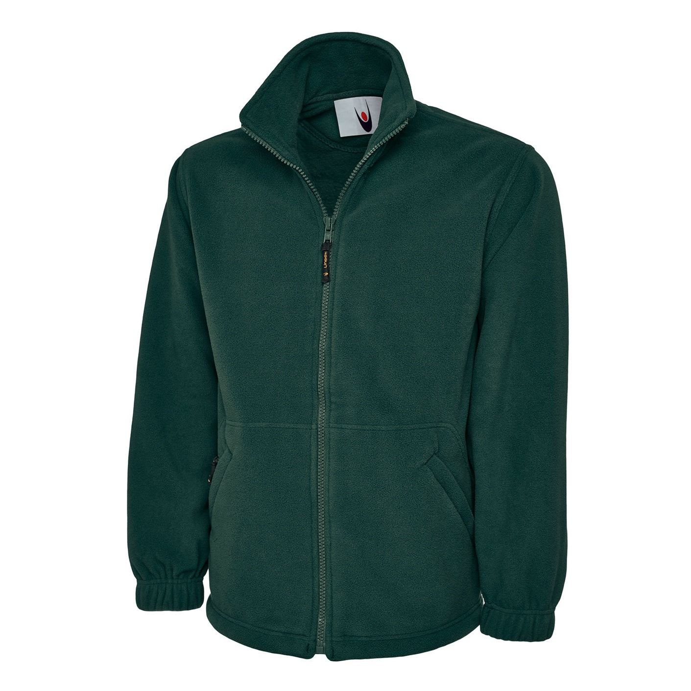 Uneek Heavyweight Full Zip Fleece Jacket - Bottle Green Bottle Green