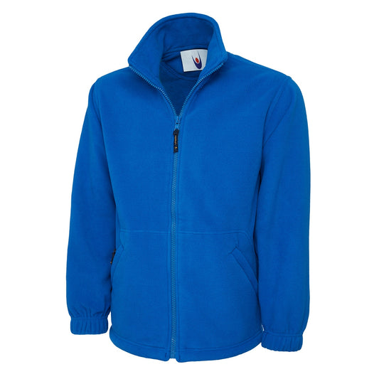 Uneek Heavyweight Full Zip Fleece Jacket - Royal Royal