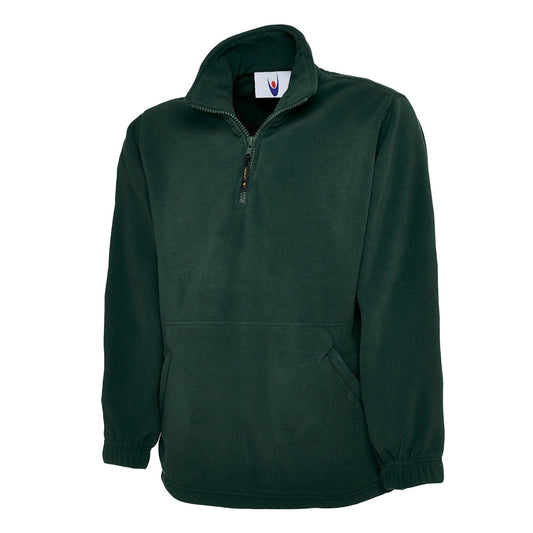 Uneek Classic 1/4 Zip Fleece Jacket - Bottle Green Bottle Green