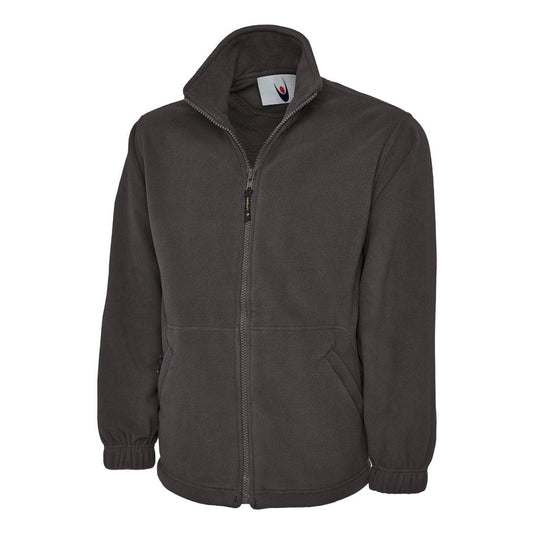 Uneek Classic Full Zip Fleece Jacket - Charcoal Charcoal