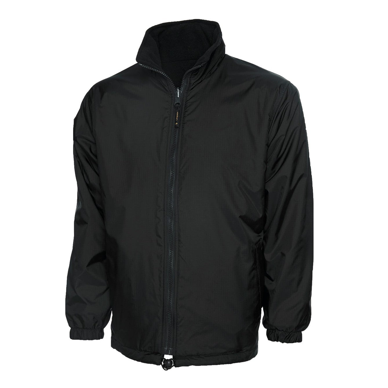 Uneek Classic Reversible Fleece Jacket - Black Black