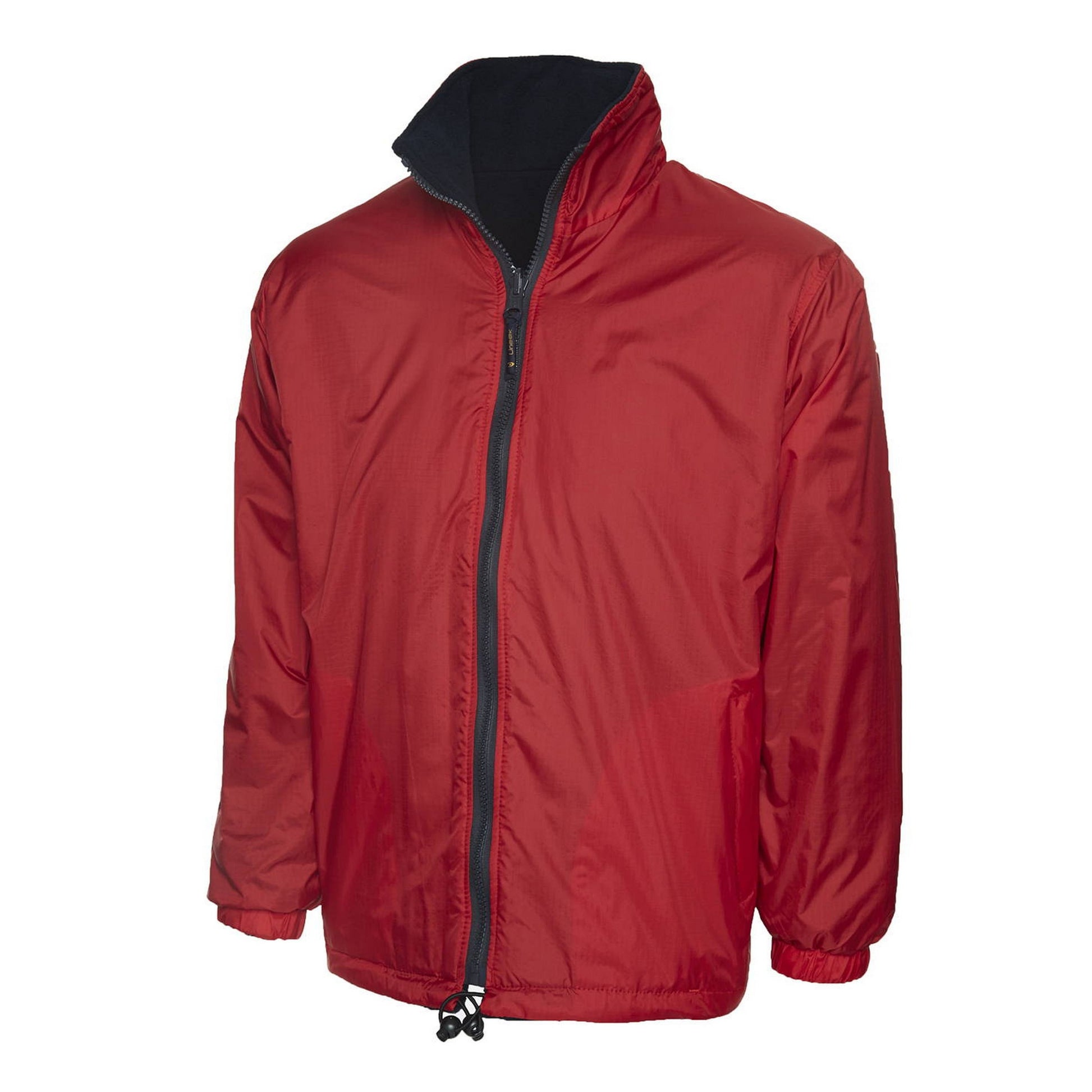 Uneek Classic Reversible Fleece Jacket - Red Red