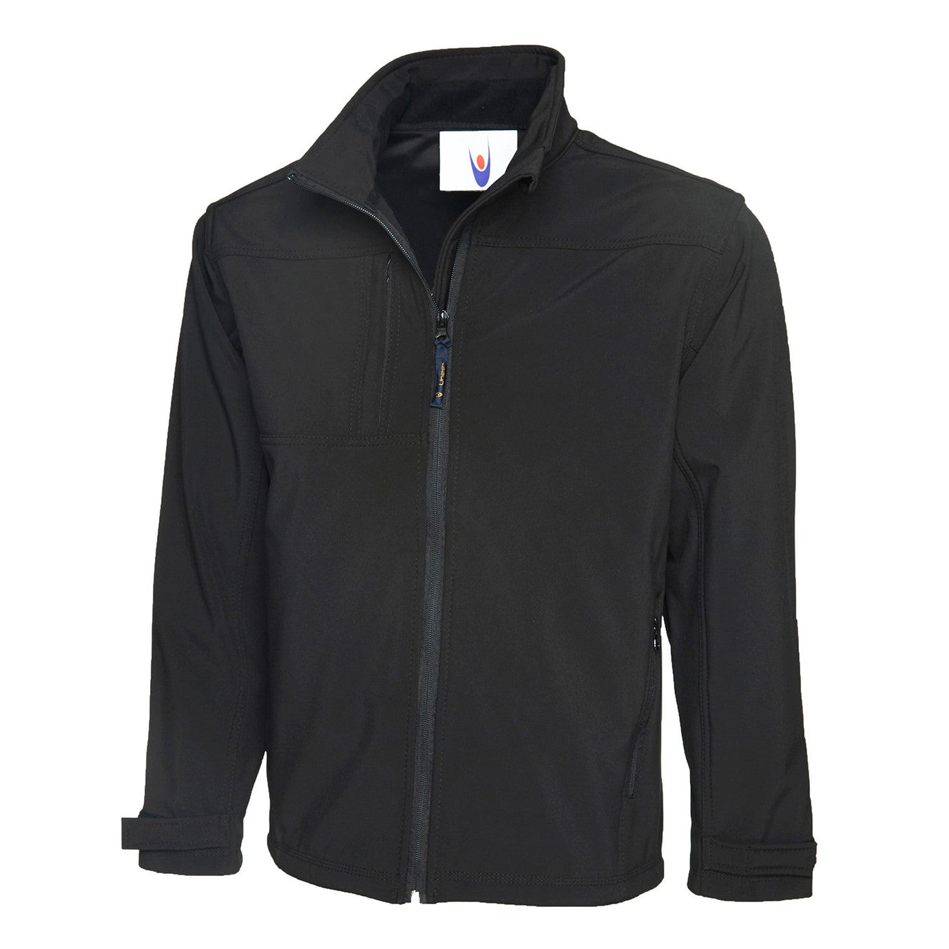 Uneek Deluxe Full Zip Soft Shell Jacket - Black Black