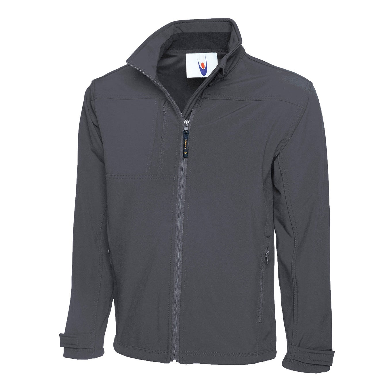 Uneek Deluxe Full Zip Soft Shell Jacket - Light Grey Light Grey