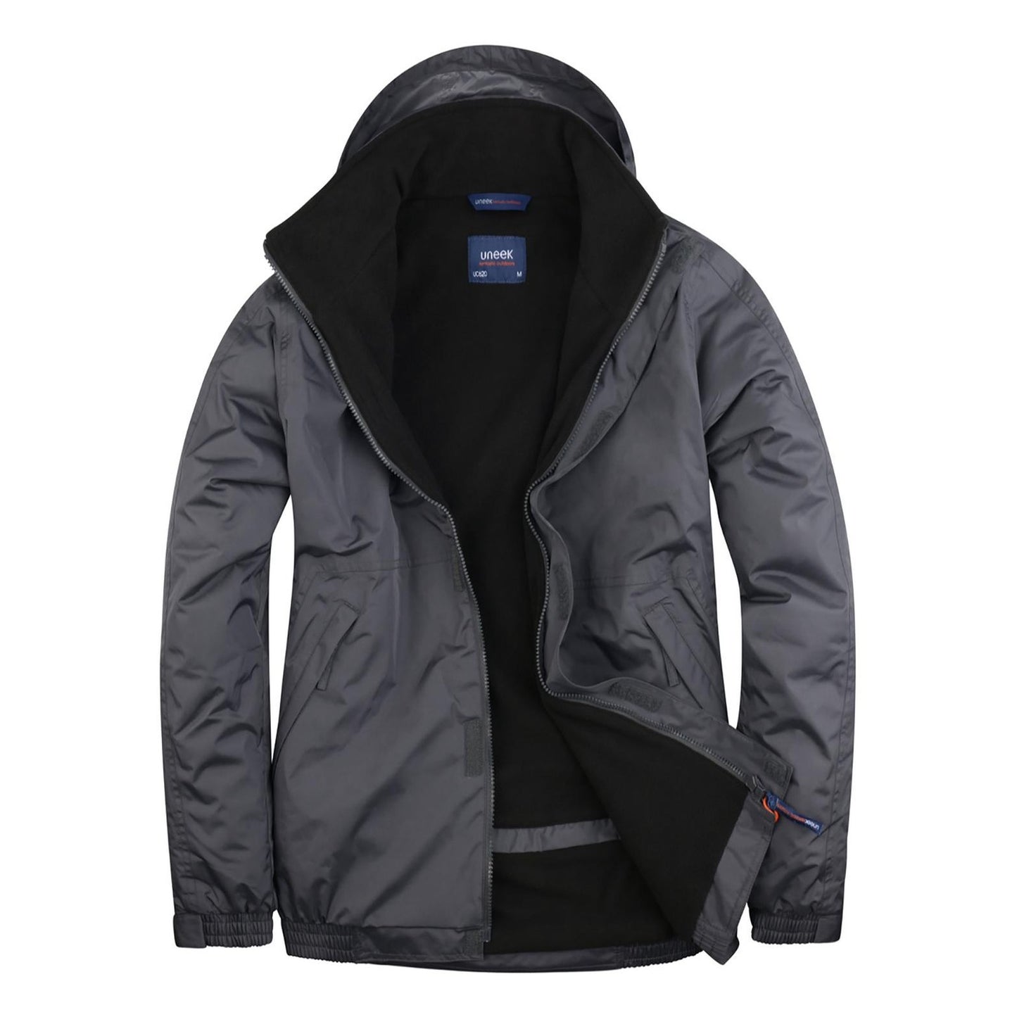 Uneek Premium Outdoor Jacket - Deep Grey/Black Deep Grey/Black