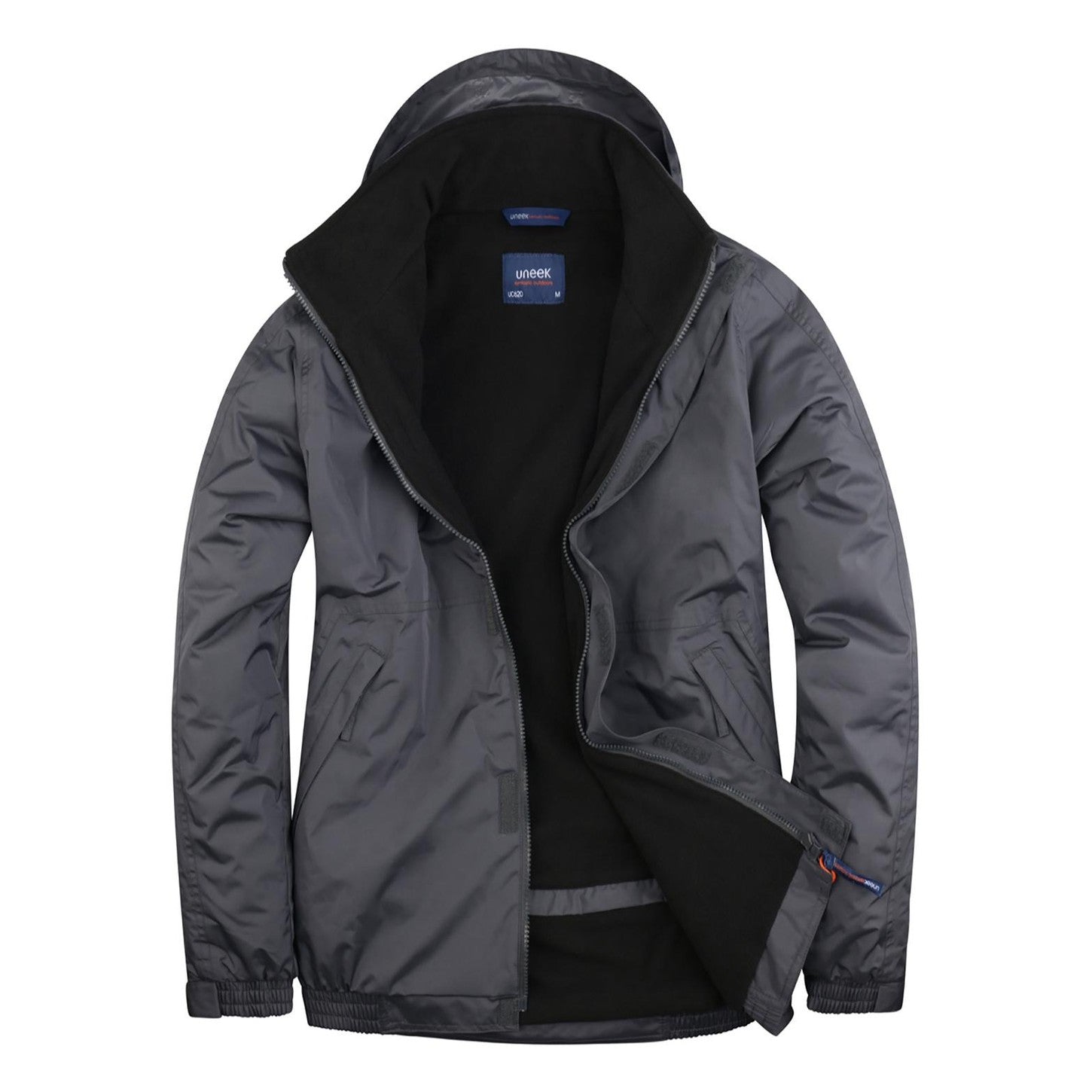 Uneek Premium Outdoor Jacket - Deep Grey/Black Deep Grey/Black
