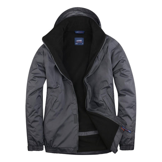 Uneek Premium Outdoor Jacket - Deep Grey/Black Deep Grey/Black