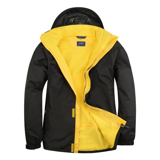 Uneek Deluxe Outdoor Jacket - Black/Submarine Yellow Black/Submarine Yellow