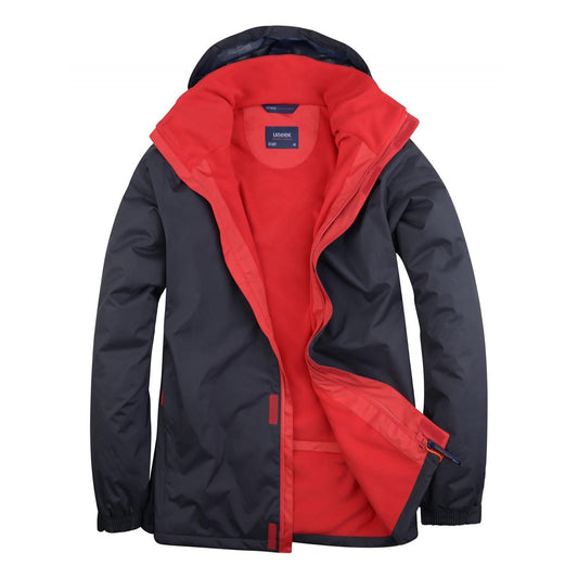 Uneek Deluxe Outdoor Jacket - Navy/Red Navy/Red