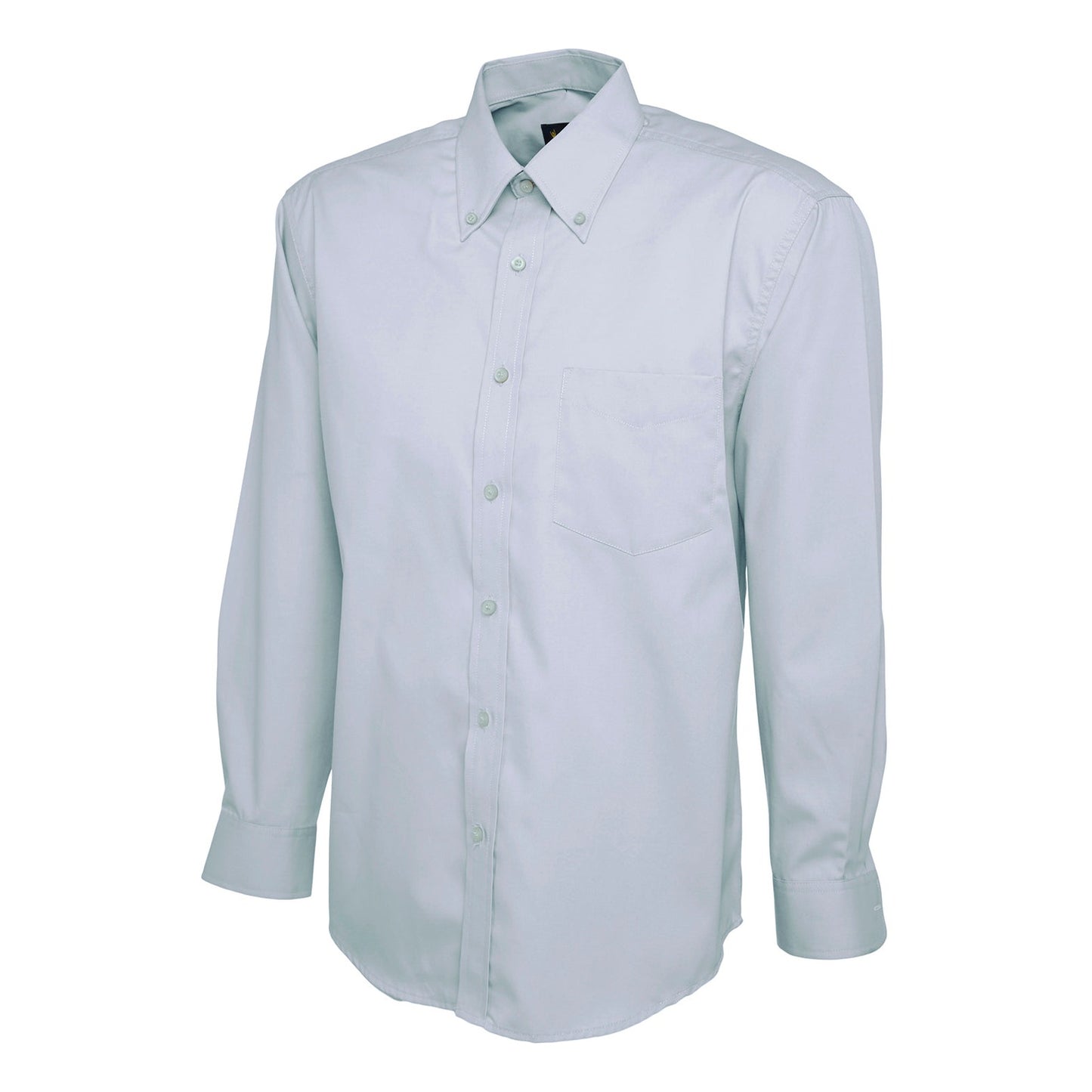 Uneek Mens Pinpoint Oxford Full Sleeve Shirt - Light Blue Light Blue
