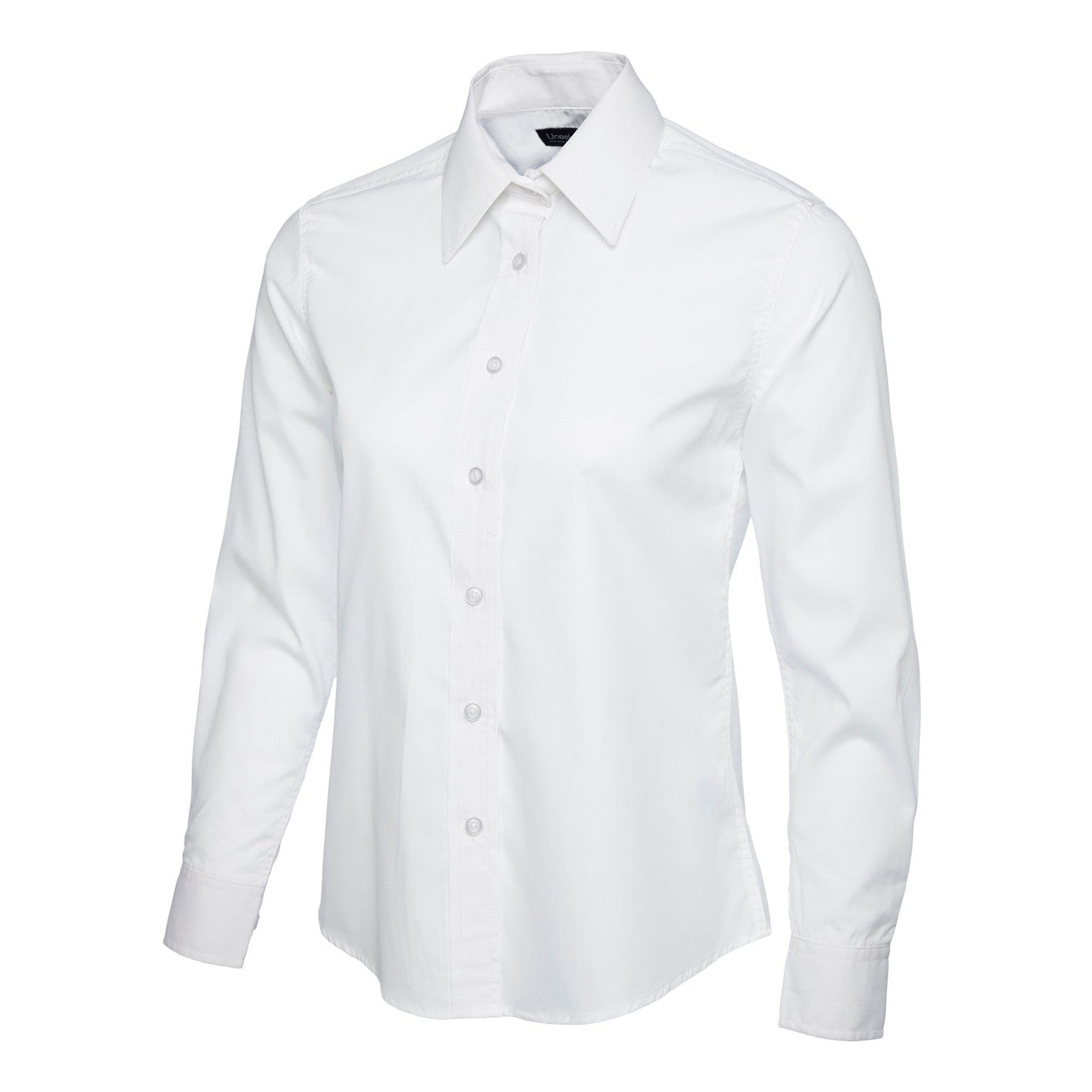 Uneek Ladies Poplin Full Sleeve Shirt - White White