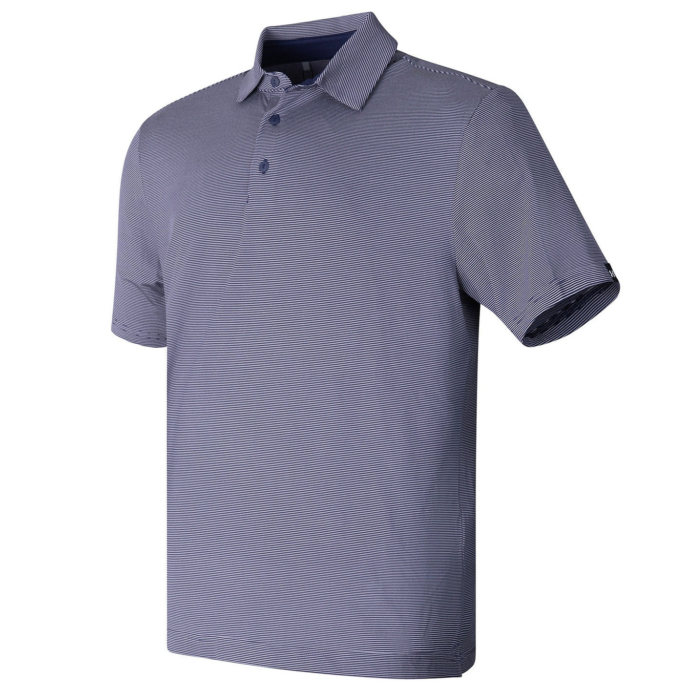 Midnight Navy/Downpour Grey/Black - UA playoff 3.0 stripe polo LB ...