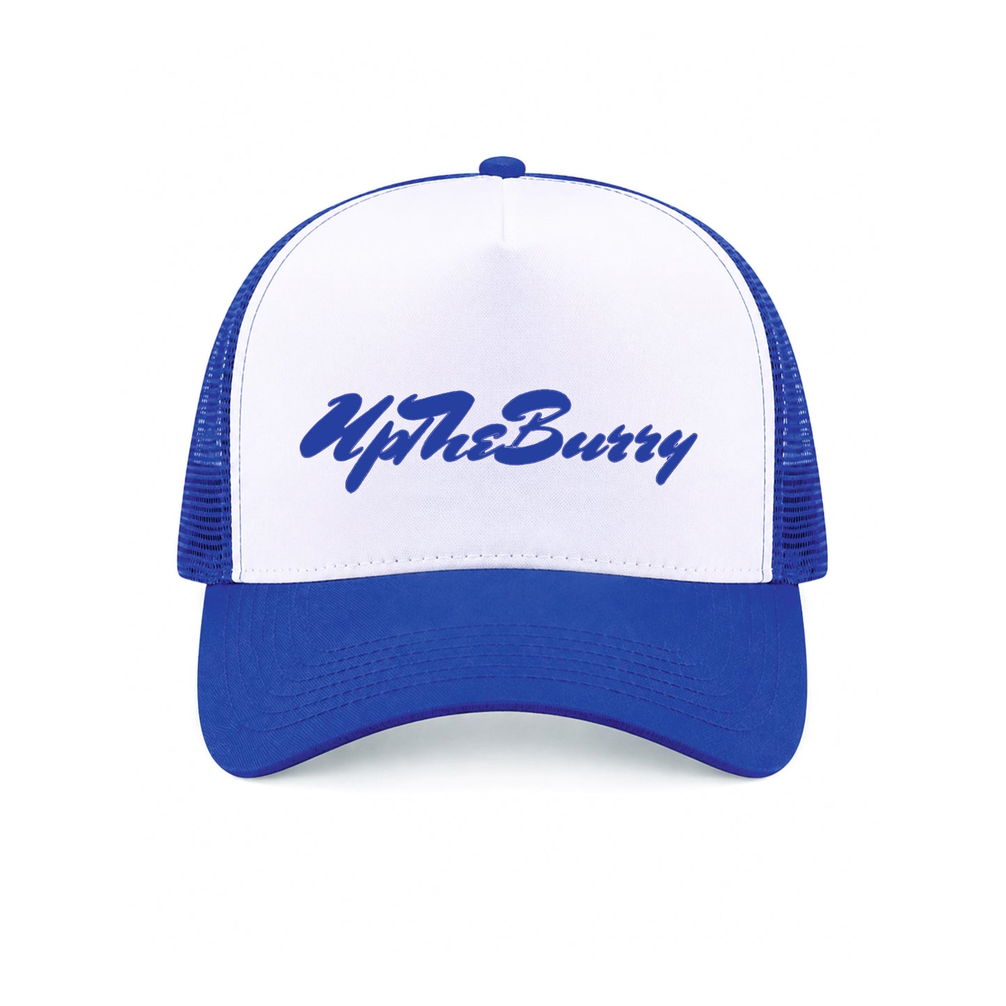 Up The Burry Basics Trucker - White/Royal