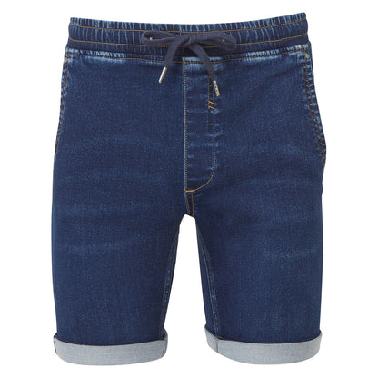 Men’s denim drawstring shorts