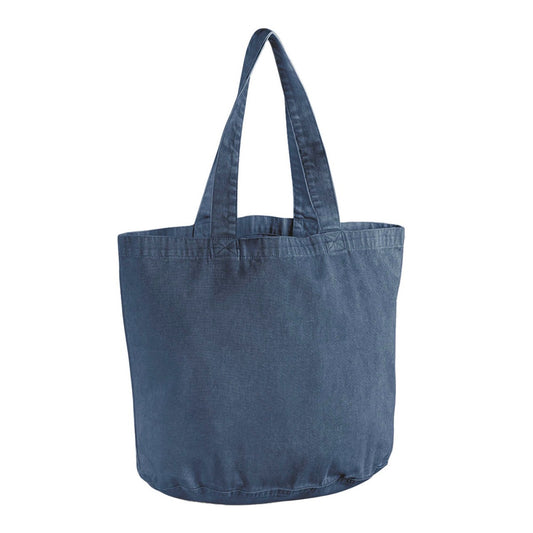 Garment-dyed shopper