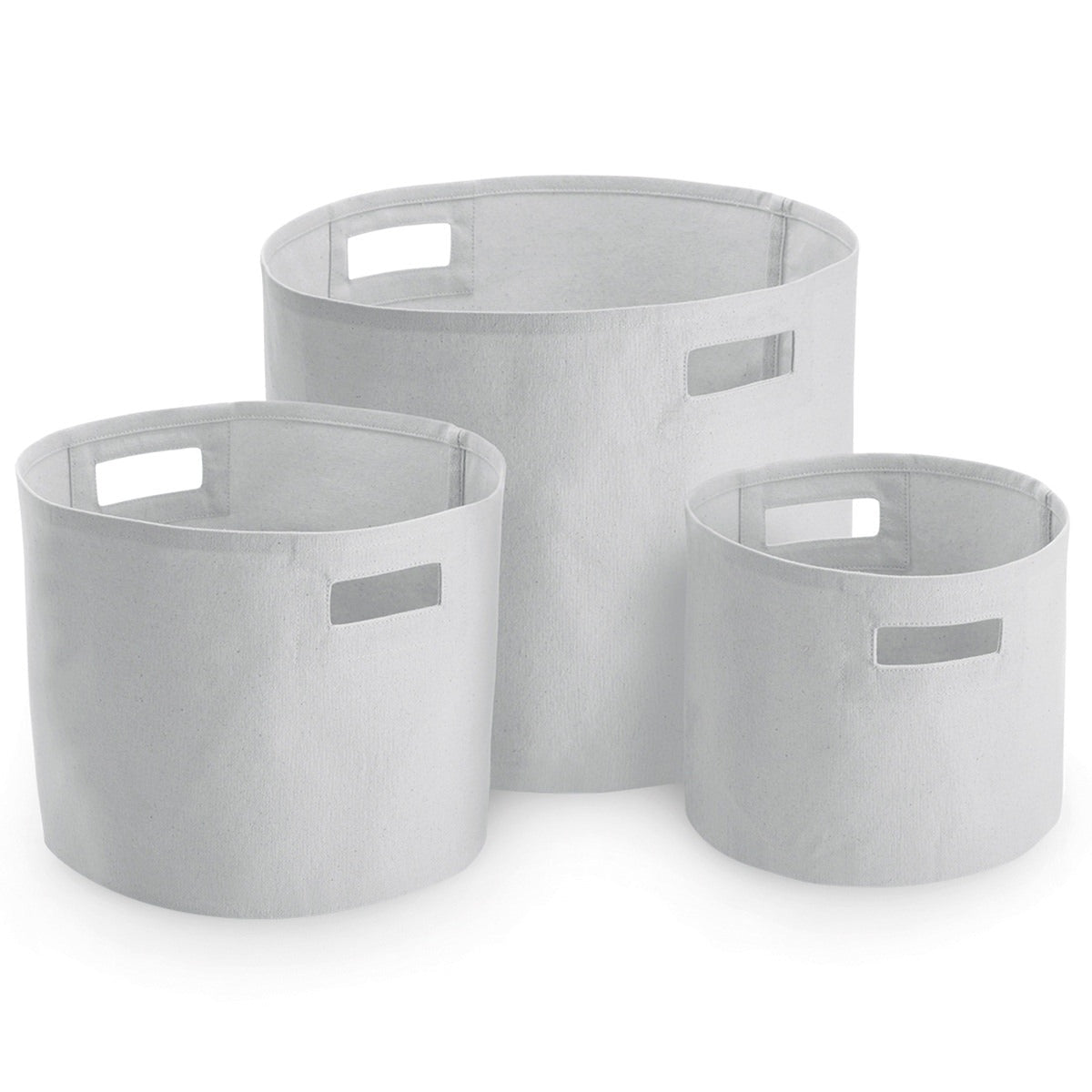 Canvas storage tubs
