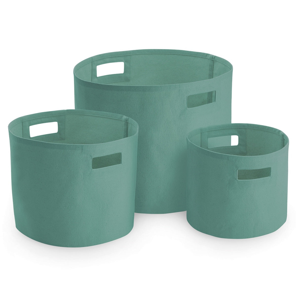 Canvas storage tubs