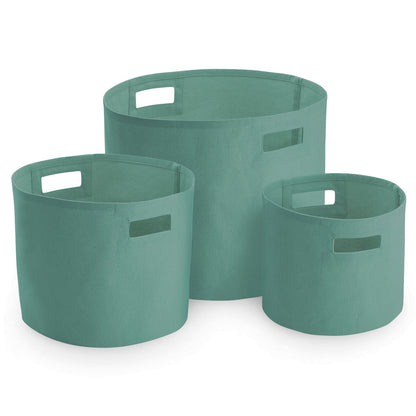 Canvas storage tubs