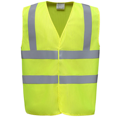Hi-vis flame-retardant anti-static waistcoat (HVW100ASFR)