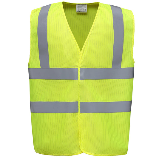 Hi-vis flame-retardant anti-static waistcoat (HVW100ASFR)