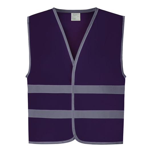 Hi-vis reflective border kids waistcoat (HVW102CH)