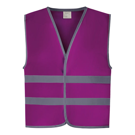 Hi-vis reflective border kids waistcoat (HVW102CH)