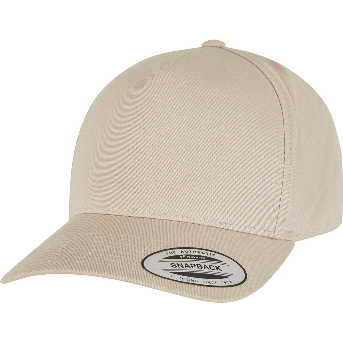 Snapback Beige Beige - 5-panel curved classic snapback (7707) – Custom Planet