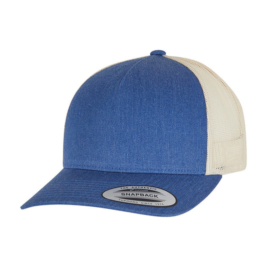 5-panel retro trucker 2-tone cap (6506T)