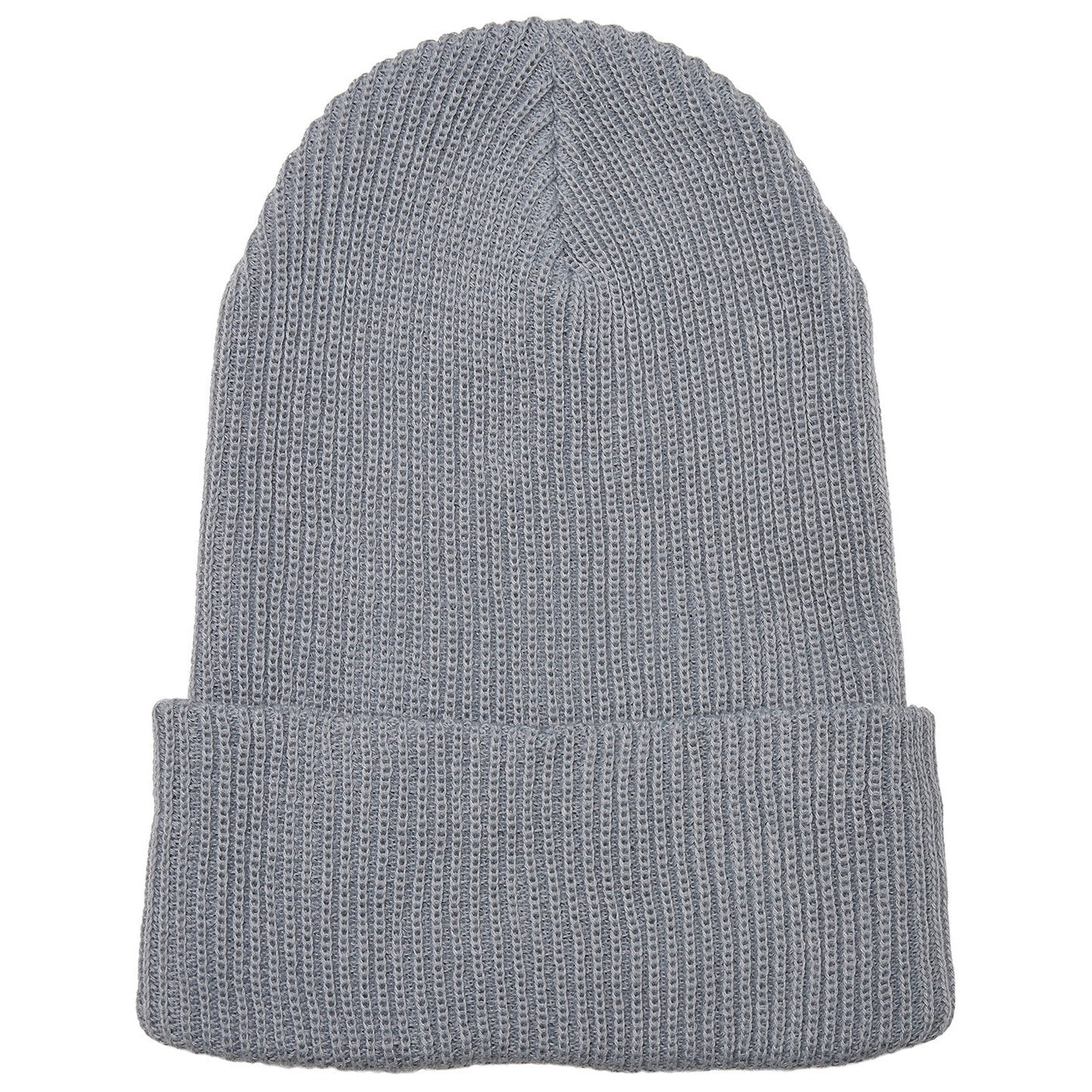 Recycled yarn ribbed knit beanie (1504RY)