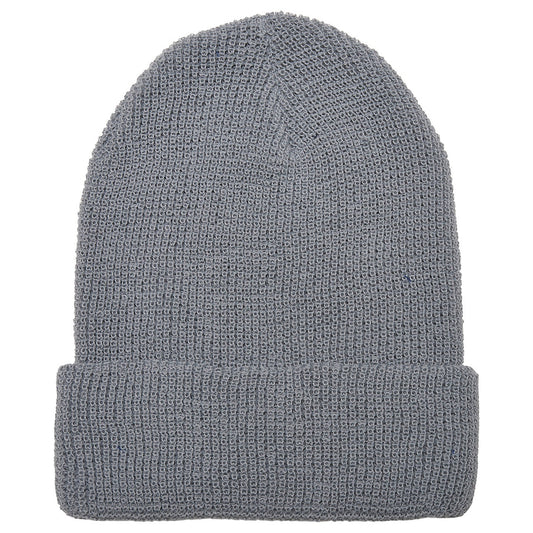Recycled yarn waffle knit beanie (1505RY)