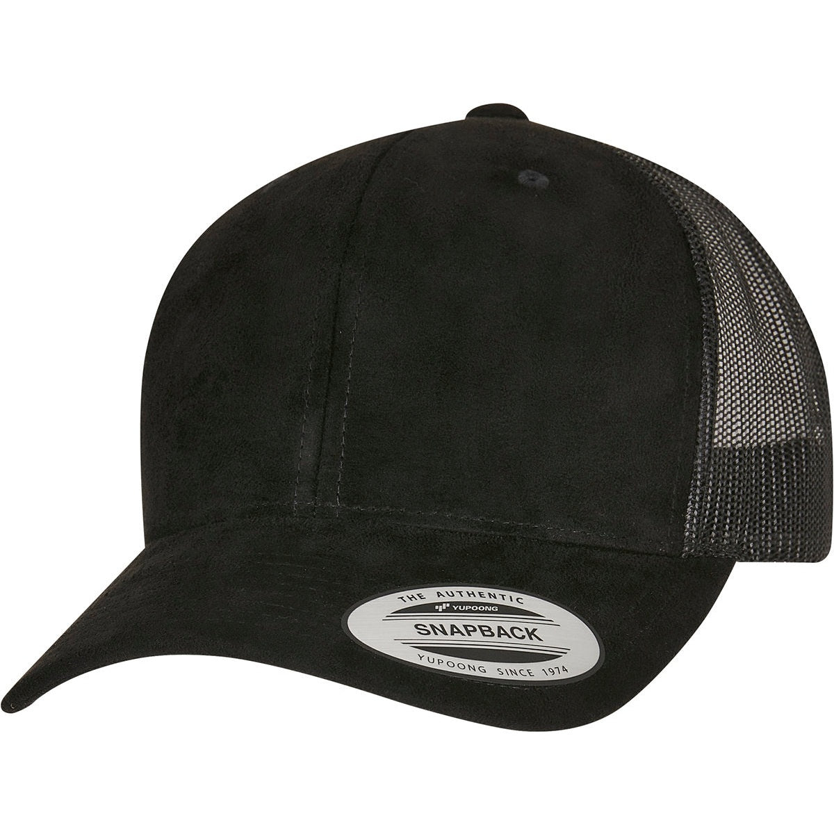 Imitation suede leather trucker cap (6606SU)