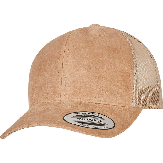 Imitation suede leather trucker cap (6606SU)