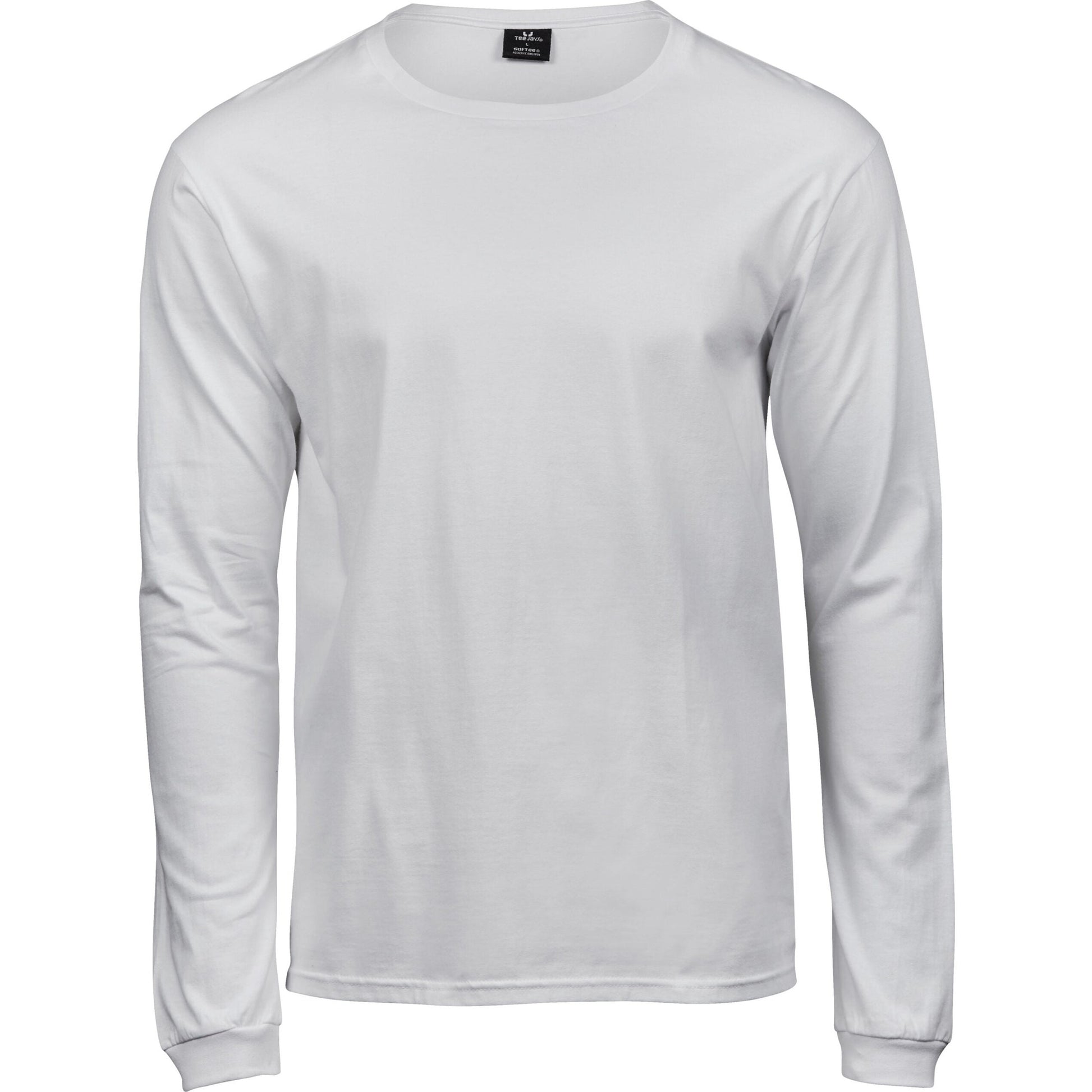 Men's Long Sleeve Fashion Sof-Tee - White