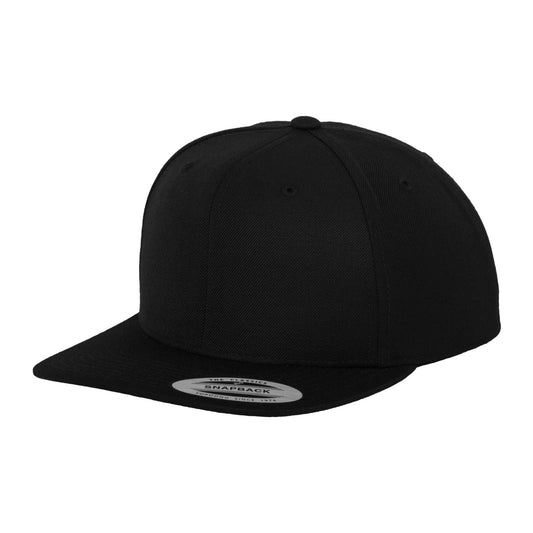 Classic Snapback Cap - Black