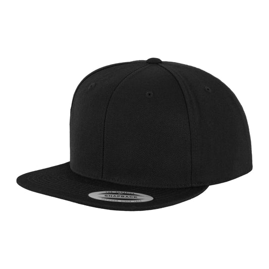 Classic Snapback Cap - Black/Black