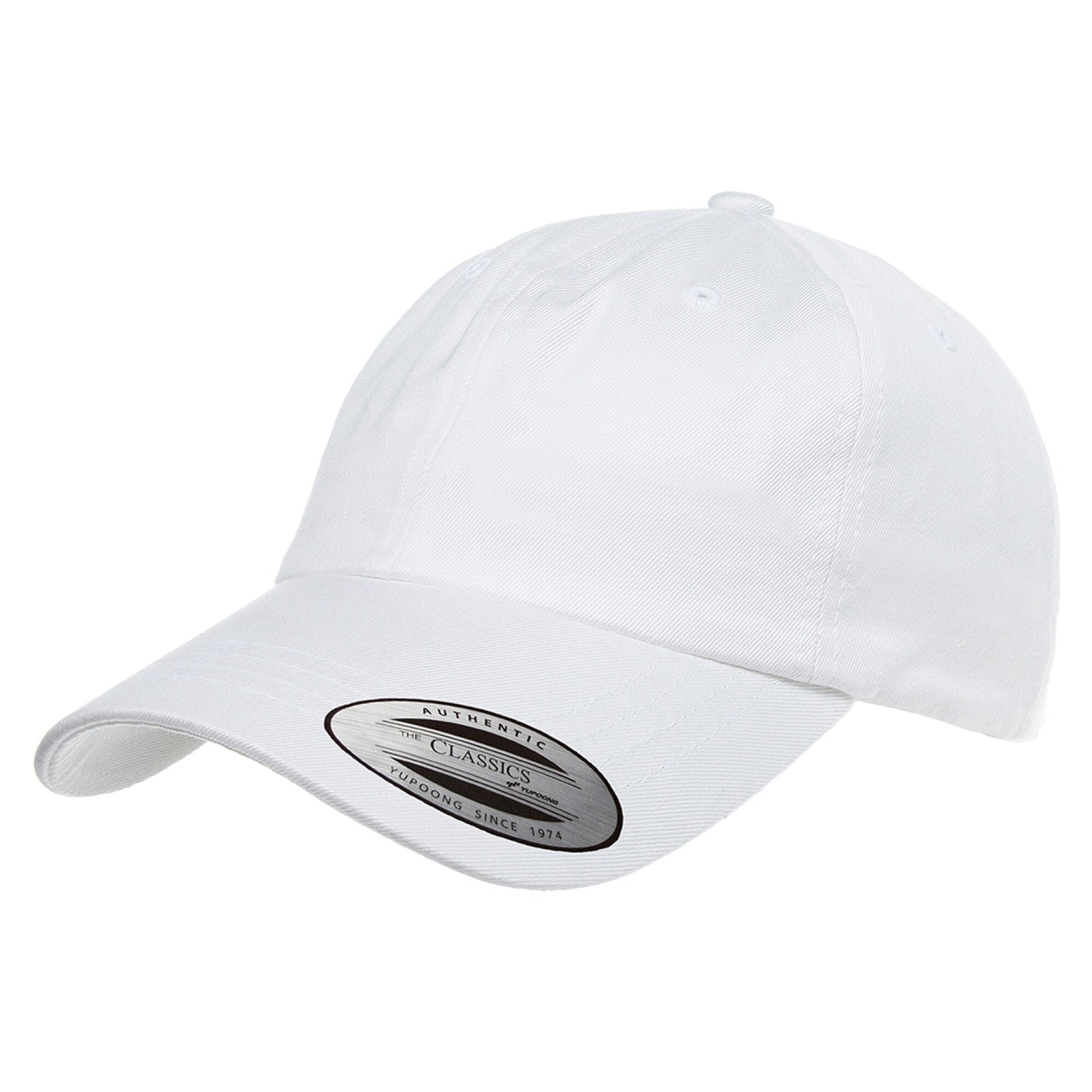 Low Profile Cotton Twill Cap - White