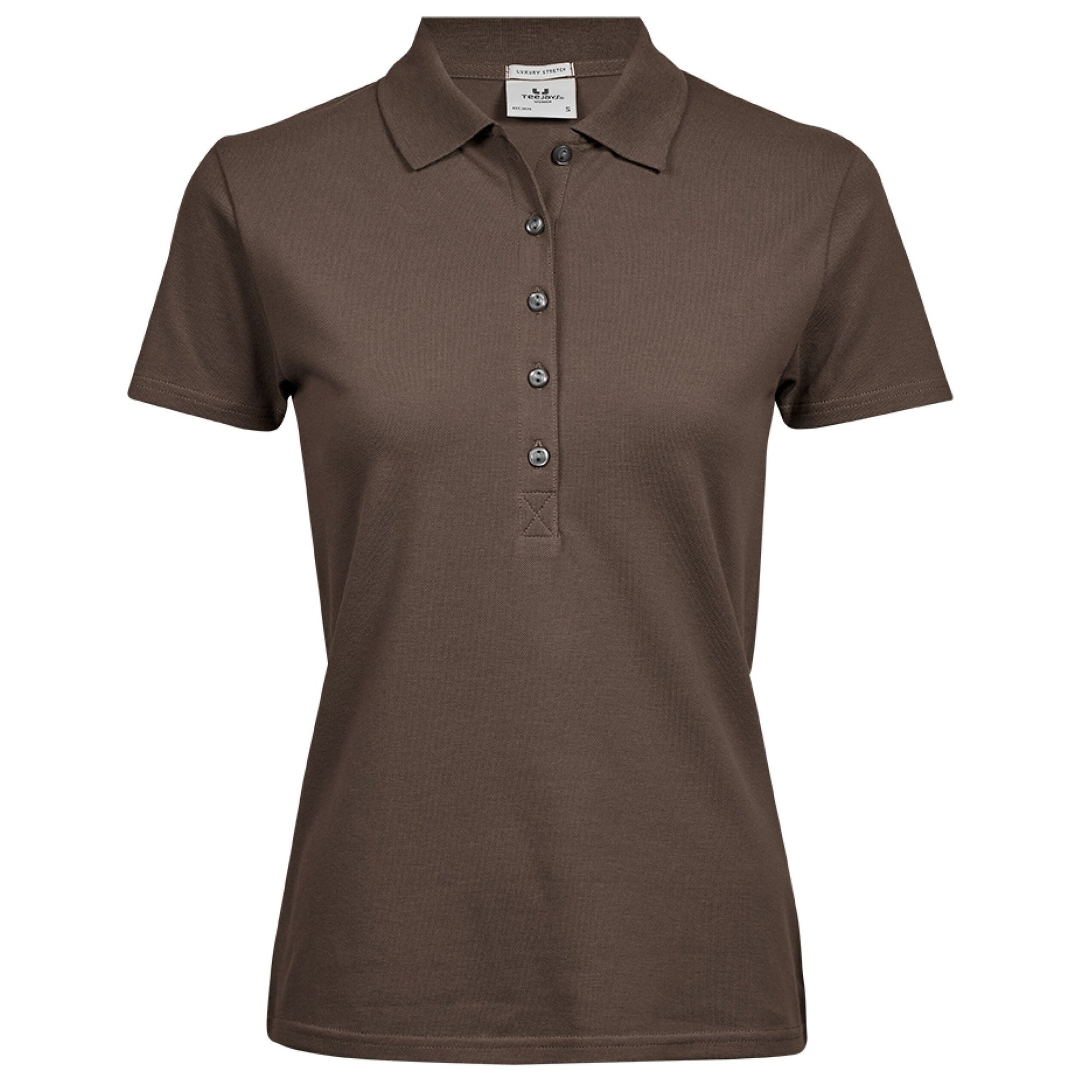 Ladies' Luxury Stretch Polo - Chocolate