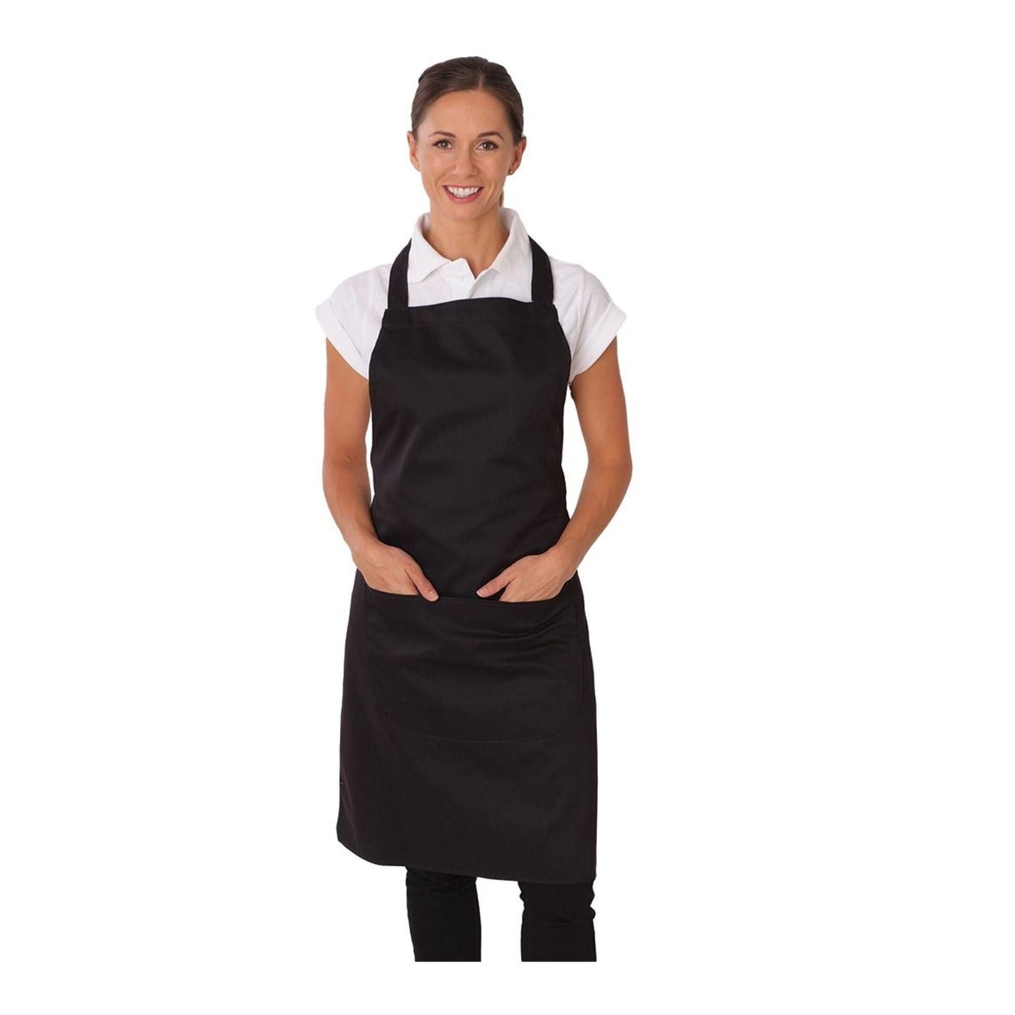 Bib Pocket Apron - Black