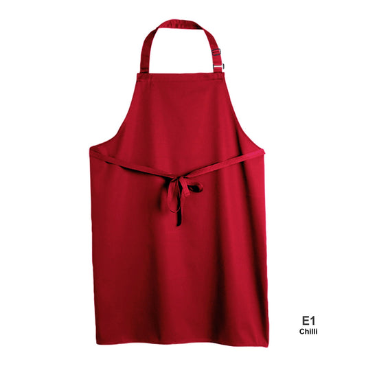 Multi-Coloured Recycled Bib Apron - Chilli