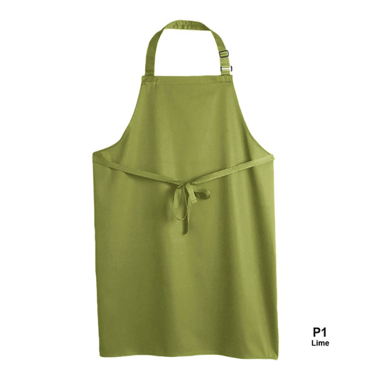 Multi-Coloured Recycled Bib Apron - Lime