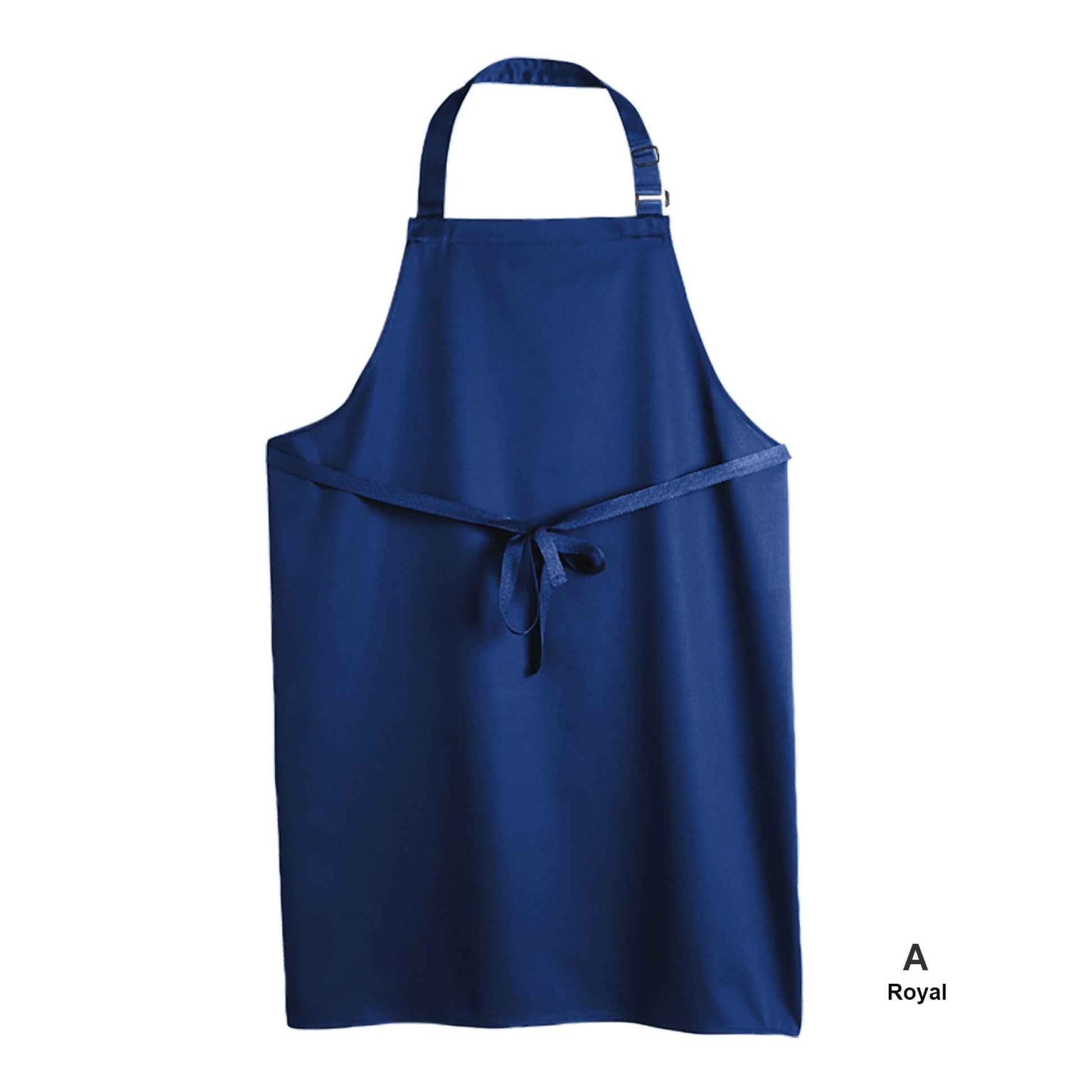 Multi-Coloured Recycled Bib Apron - Royal Blue