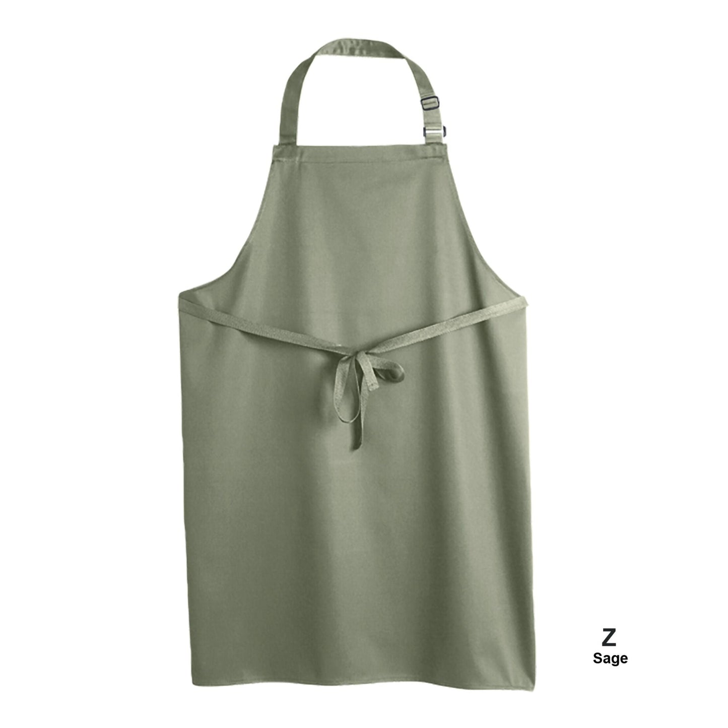 Multi-Coloured Recycled Bib Apron - Sage