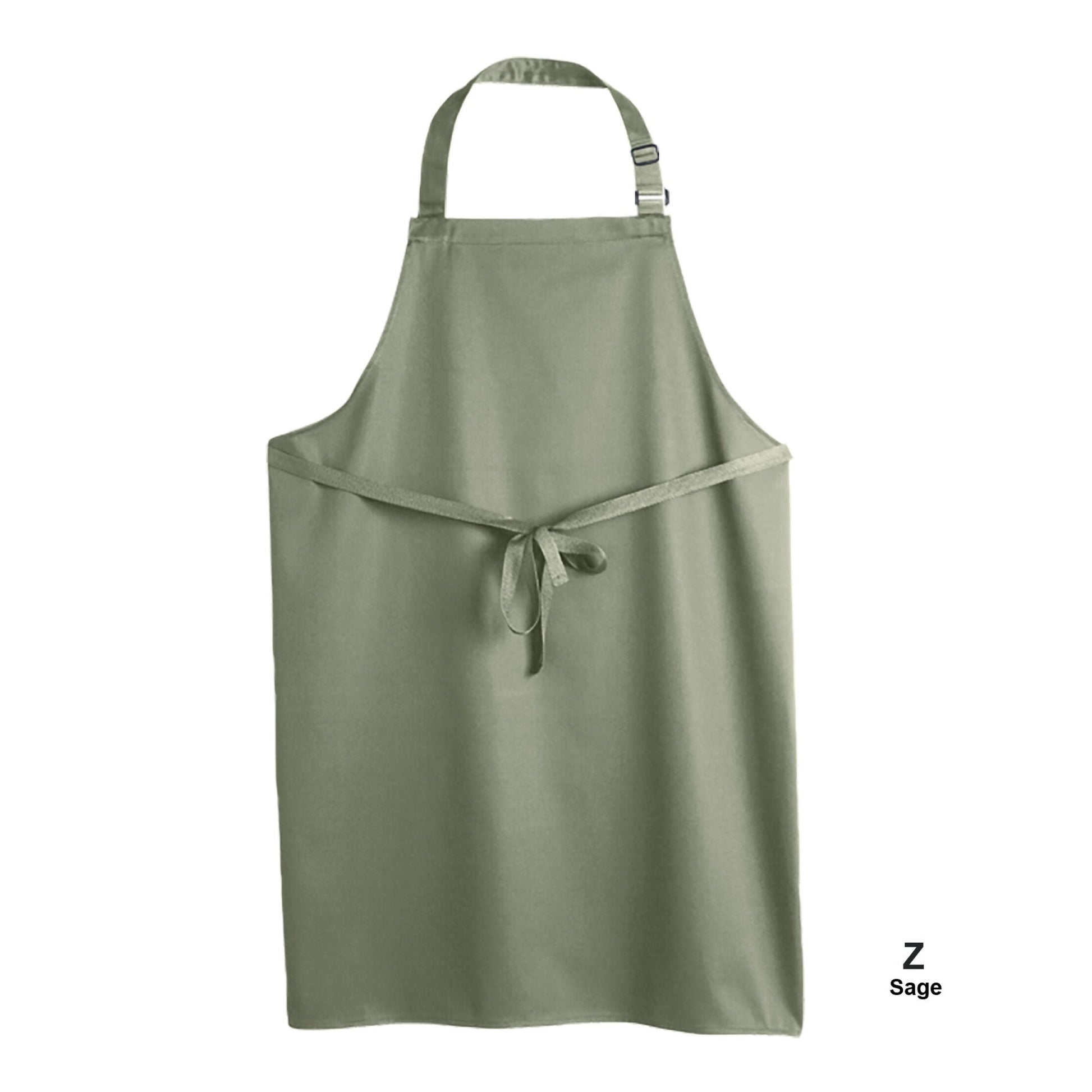 Multi-Coloured Recycled Bib Apron - Sage