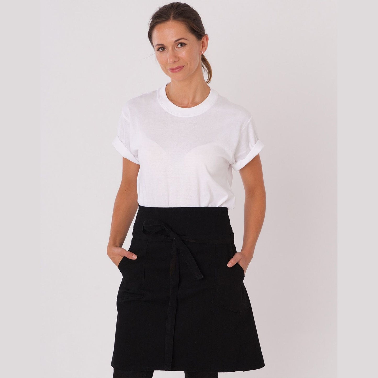 "Originals" Waist Apron with Pockets - Black