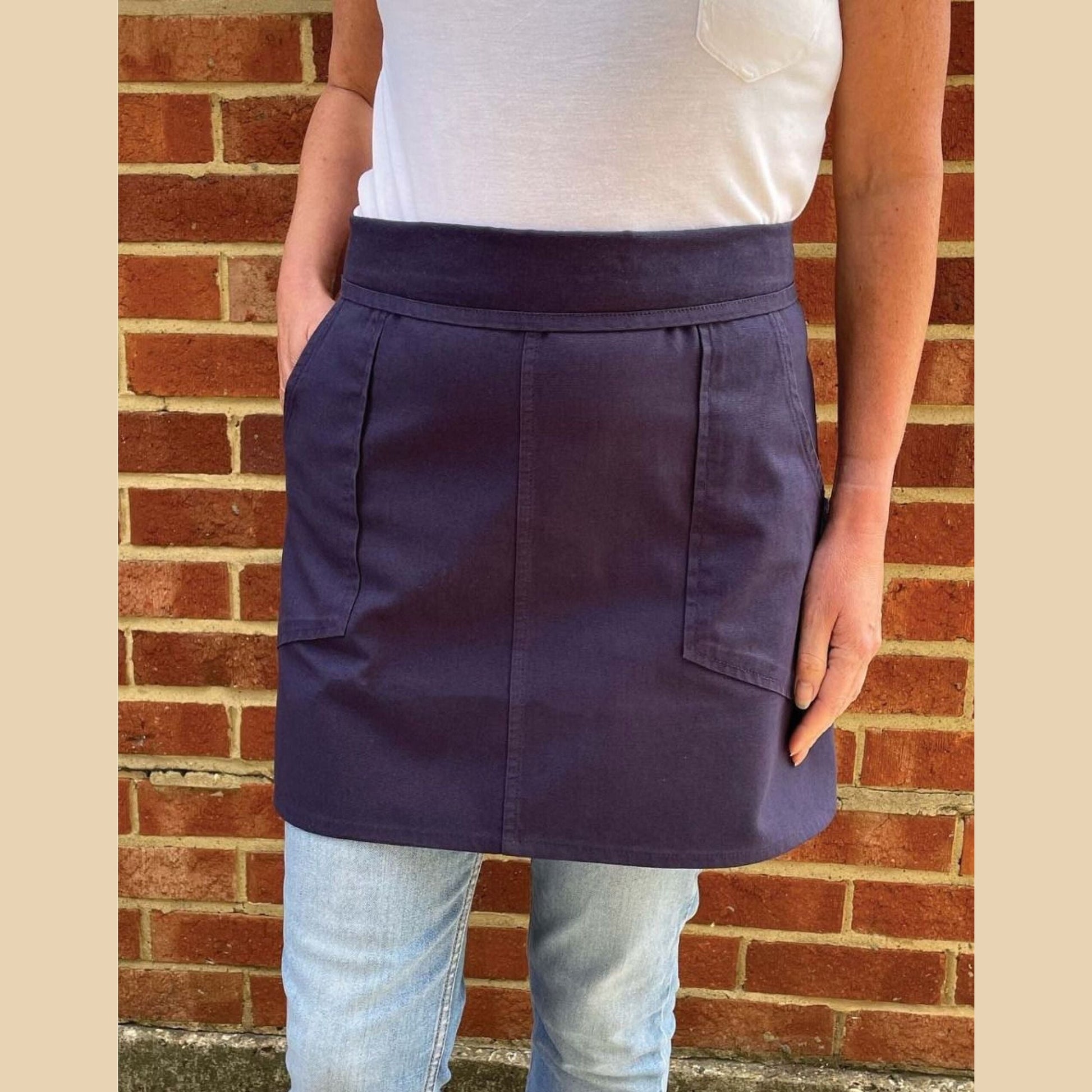 "Originals" Waist Apron with Pockets - Navy
