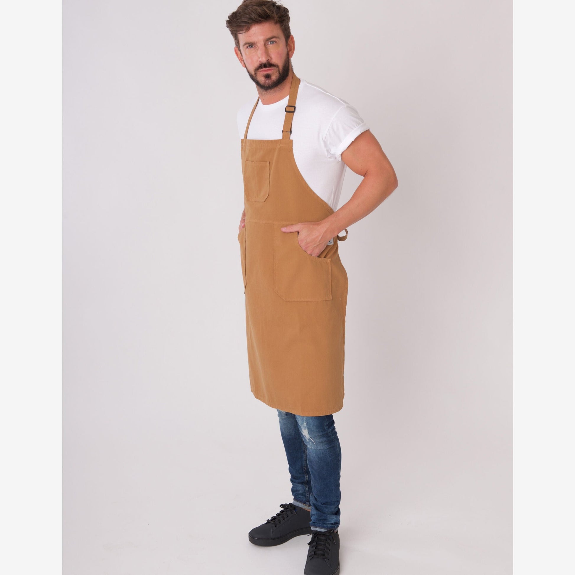 "Originals" Bib Apron - Khaki