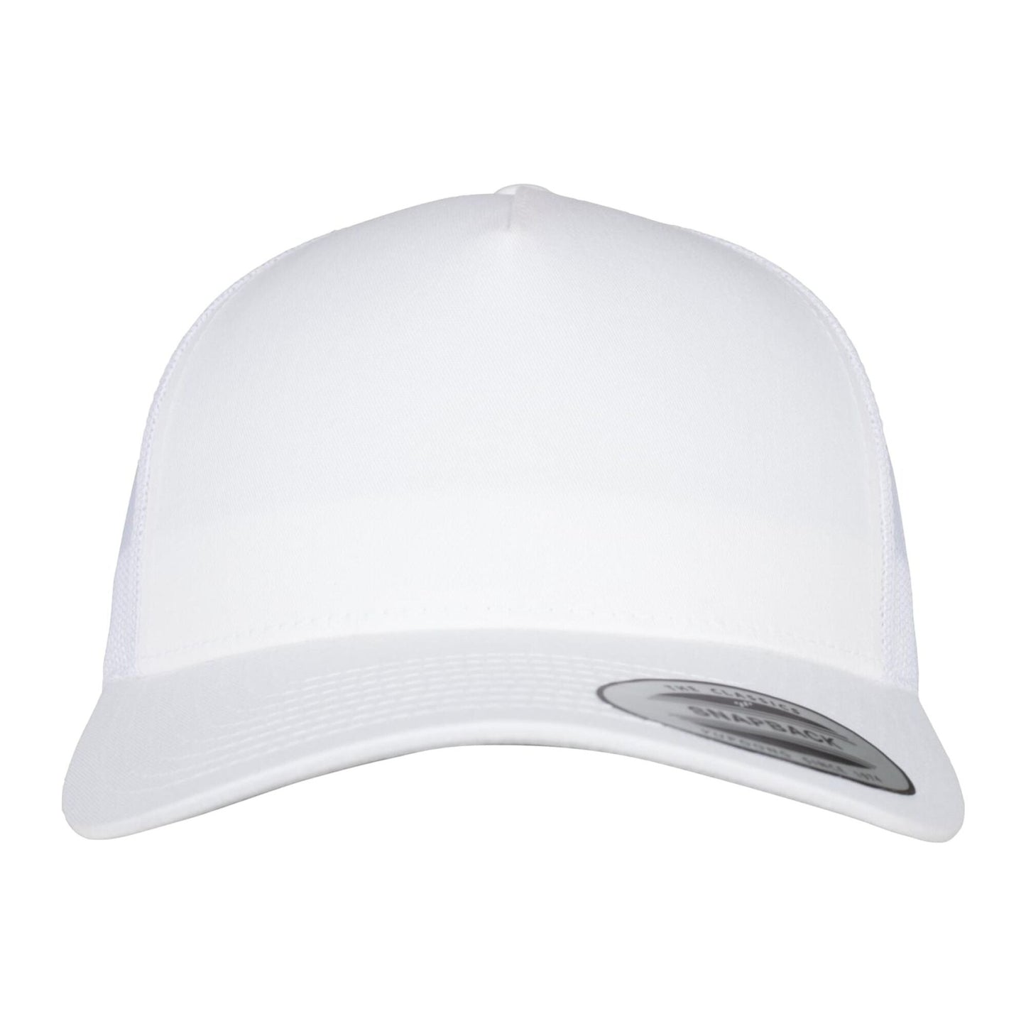 5 Panel Retro Trucker Cap - White