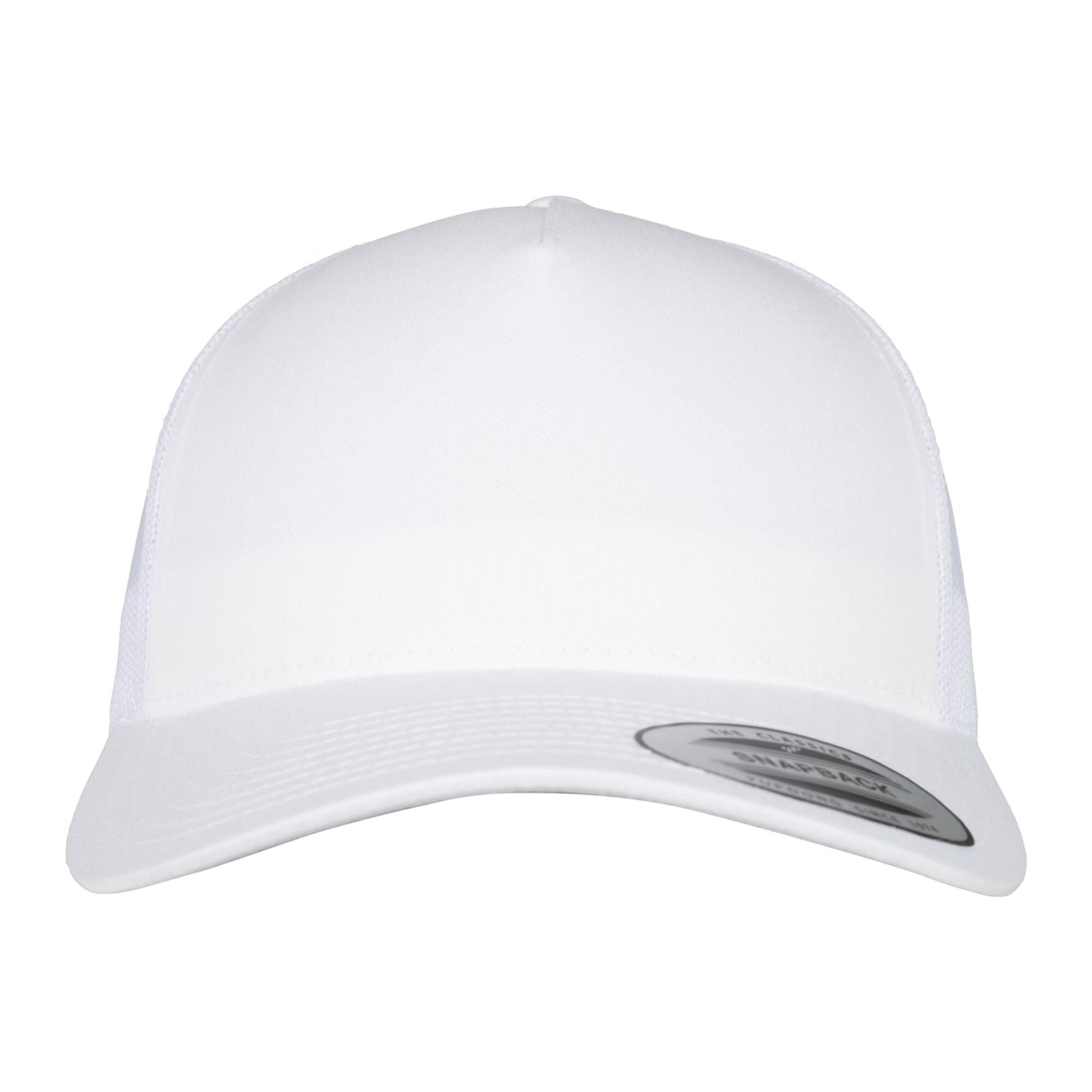 5 Panel Retro Trucker Cap - White