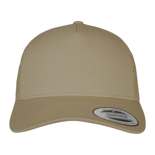 5 Panel Retro Trucker Cap - Khaki