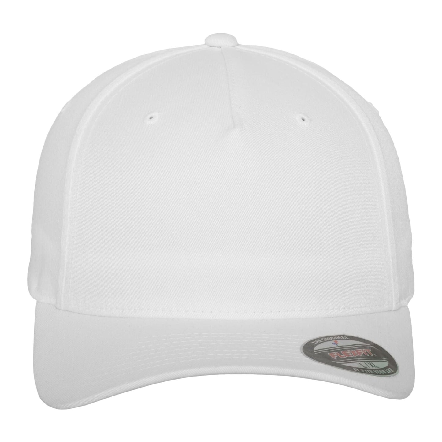 5 Panel Cap - White